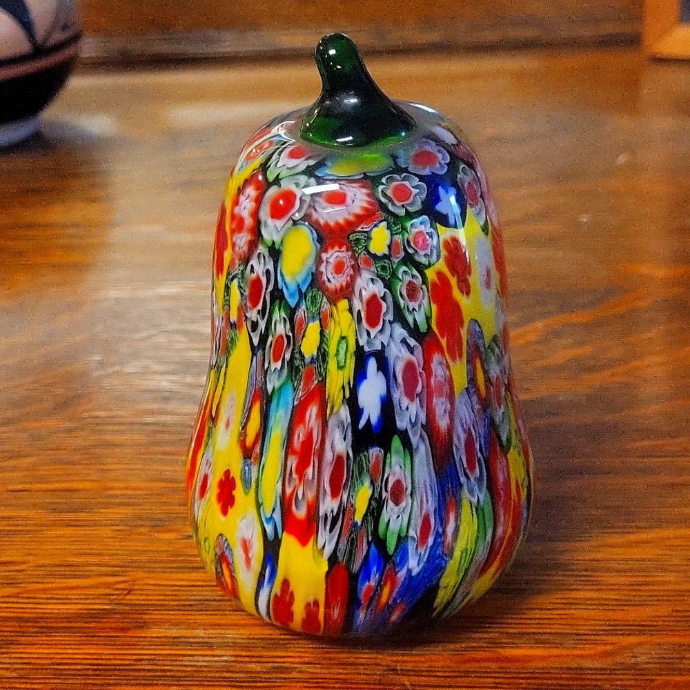 VINTAGE BOHEMIAN GLASS PAPER WEIGHT